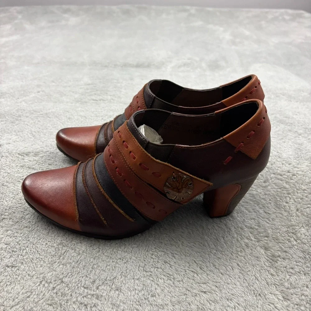 Spring Step L'Artiste Wondrous Ankle Bootie Womens 39 Multicolor Leather Witchy - Picture 5 of 10